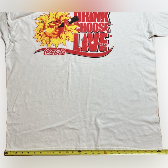 Vintage 2000s Coca-Cola Drink Choose Live T-Shirt - Picture 8 of 8